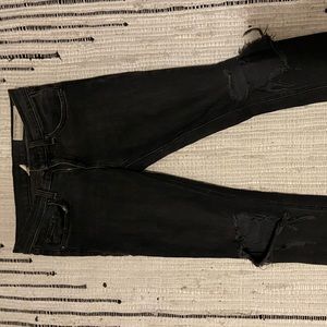 Rag & Bone black ripped jeans